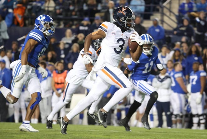 Virginia Cavaliers wide receiver Dontayvion Wicks