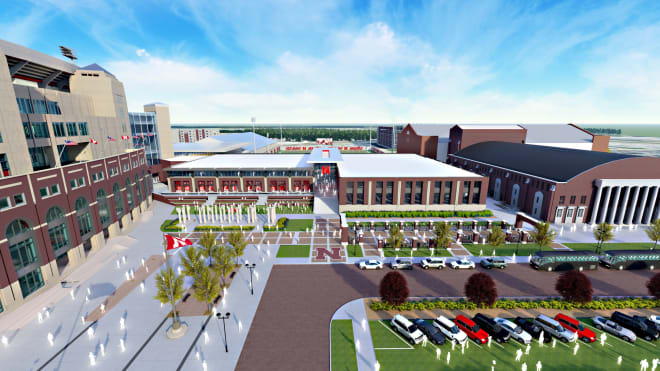 The new football facility will sit prominently on the heart of UNL's campus. 