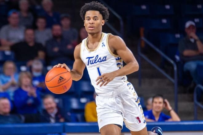 Sam Griffin led Tulsa with 21 points against Rhode Island.