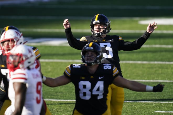 Keith Duncan made four field goals in Iowa's 26-20 win over Nebraska on Friday.