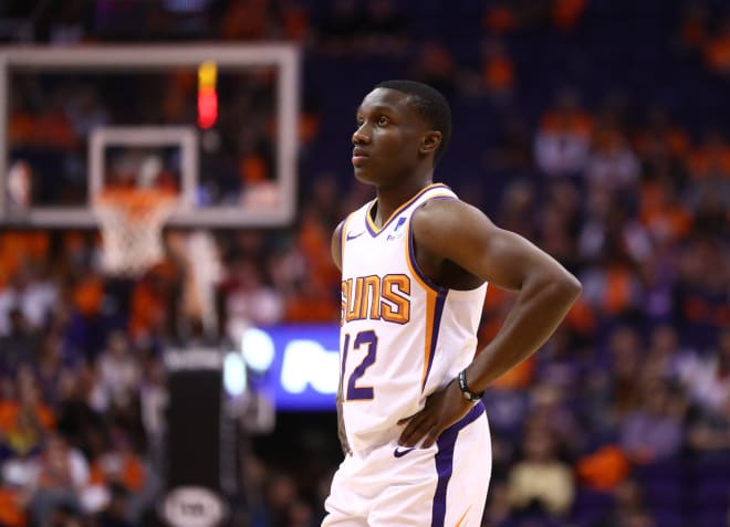 Jared Harper (12) during a game with the Suns earlier this season.