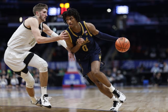 Notre Dame men's basketball forward Carey Booth, pictured above, was held scoreless in the second half of ND's 72-59 loss on Wednesday. The Irish only made five field-goals (of 25 attempts) in the second half. 