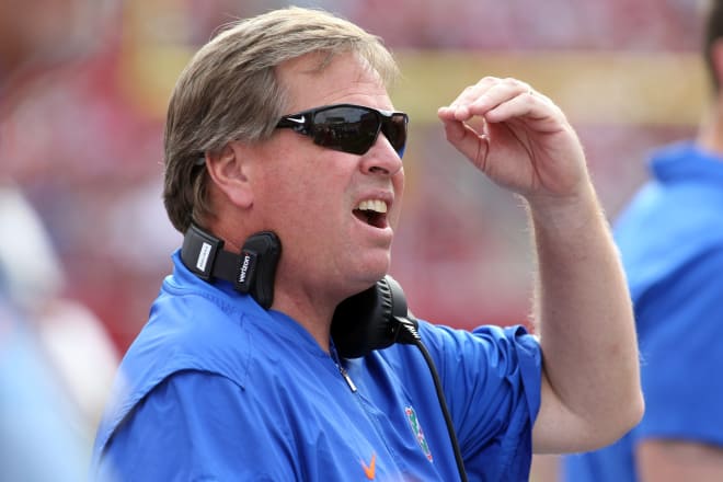 Florida coach Jim McElwain is looking for answers to the Gators' problems on offense.