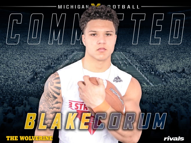 Four-star running back Blake Corum is now a member of Michigan's 2020 class.