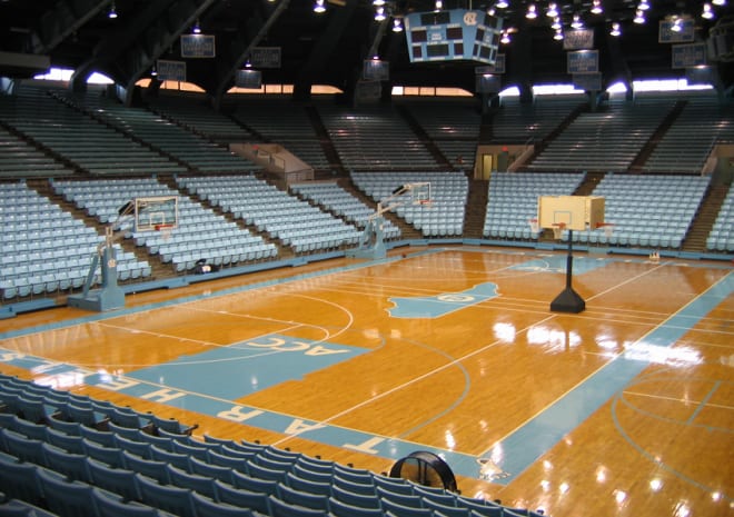 Carmichael Audutorium was UNC's home during some of Dean Smith best years, Sunday the Tar Heels return for one game.