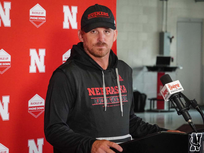 Nebraska OC Marcus Satterfield, primary recruiter of Tanner Terch