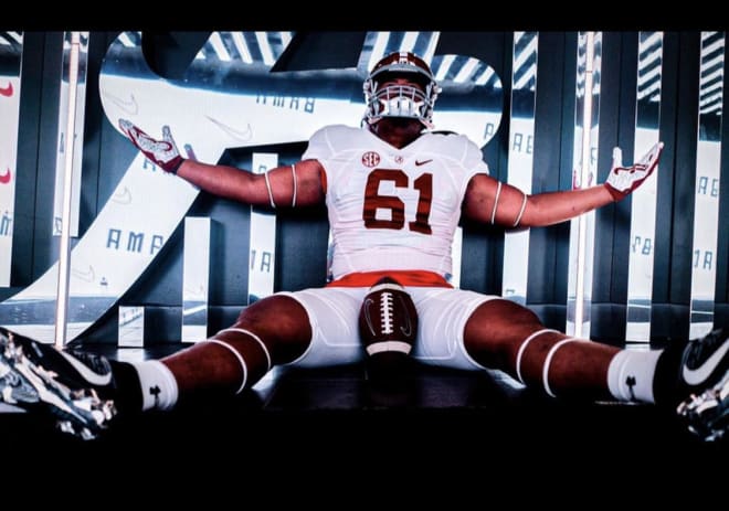 Francis Mauigoa has great official visit to Alabama.