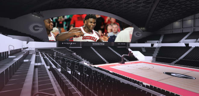 Georgia's new video board will cover 6,000-square feet along the East wall at Stegeman.