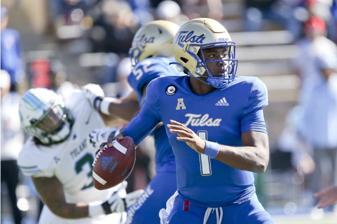 Tulsa QB Braylon Braxton entered the Transfer Portal but later decided to stay at TU.