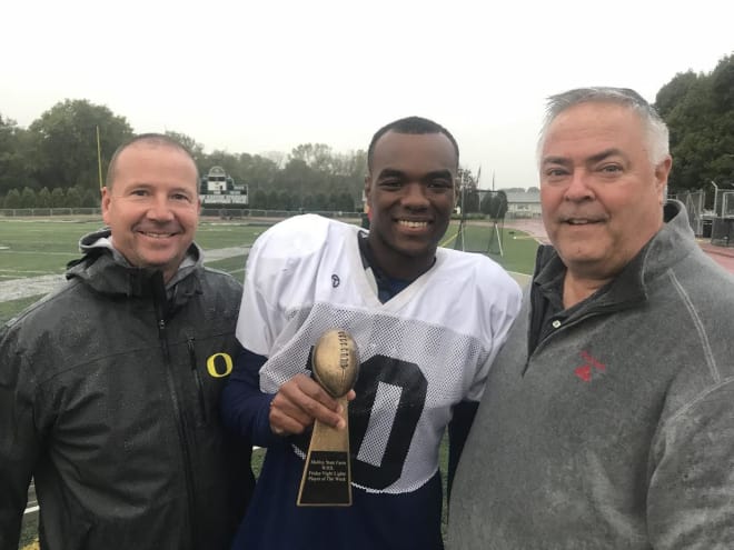 State Farm agent Kevin Molloy/WJOL Pigskin Preview Player of the Week 7 Provi RB De'Shon Gavin