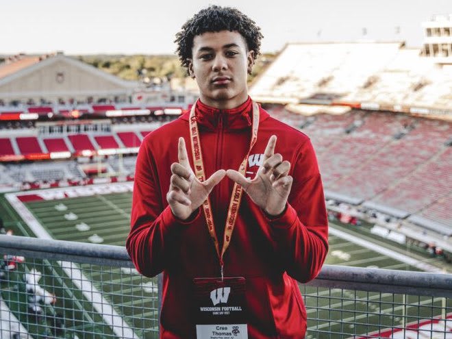 Wisconsin hosted 2025 cornerback Cree Thomas this past weekend. 