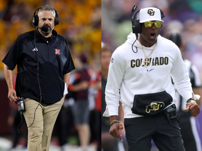 Matt Rhule and Deion Sanders