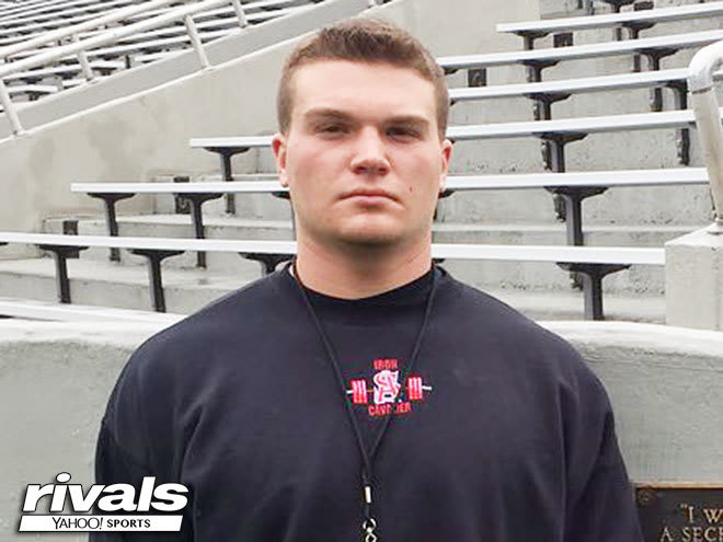 Michie Stadium: OL/DL Cody Winokur during his unofficial visit to Army West Point on Saturday