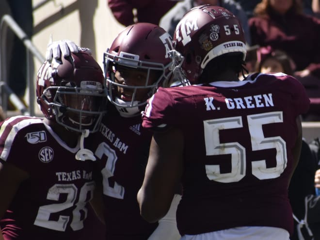 Isaiah Spiller (left) and Kenyon Green were both freshman All-SEC selections.