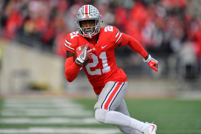 Fifth-year senior receiver Parris Campbell's 584 yards led OSU last year, and his 40 catches were second on the team.