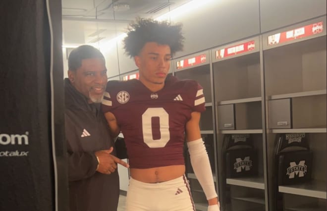 Donovan Starr at his recent Miss. State Jr. Day visit