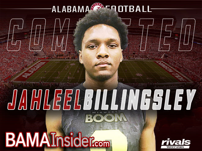 Jahleel Billingsley commits to Alabama 
