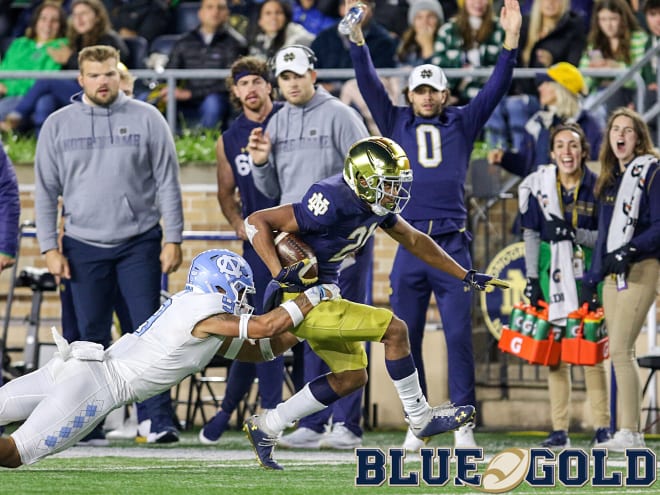 Notre Dame Fighting Irish football freshman wide receiver Lorenzo Styles