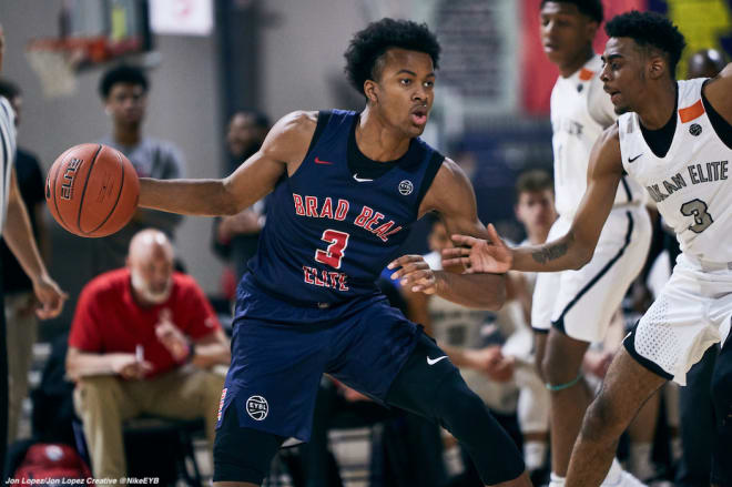 RIvals top 50 small forward Moses Moody for Bradley Beal Elite AAU team.