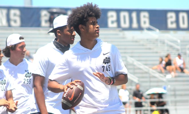 Rivals100 quarterback Dante Moore holds a Michigan Wolverines football recruiting offer.