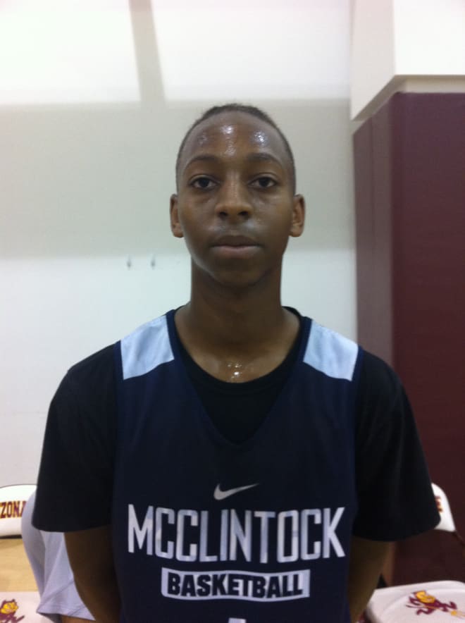 Pictured is 6'3" CG Josh Baker from McClintock. 