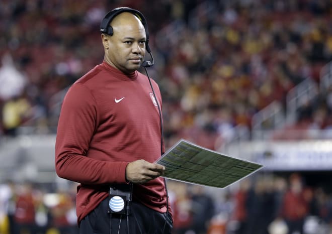 Stanford Cardinal head coach Davis Shaw vs. Notre Dame Fighting Irish football 