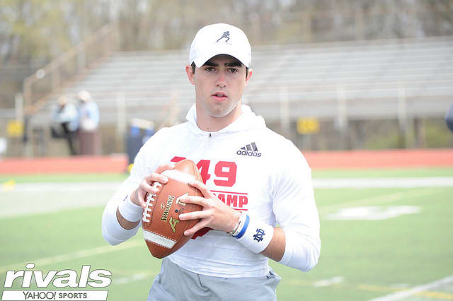 Notre Dame QB signee Drew Pyne will look to show the country his skills.