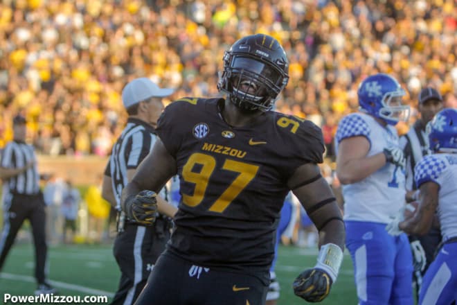 Defensive lineman Akial Byers has earned a regular spot in Missouri's rotation.