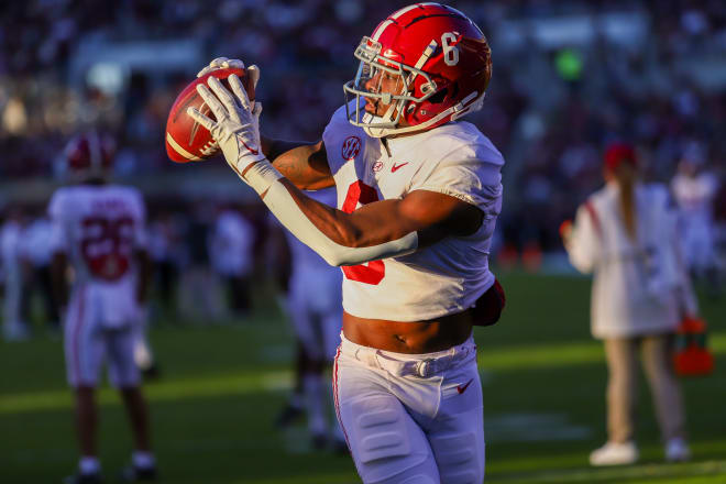 Alabama Crimson Tide running back Trey Sanders. Getty Images 