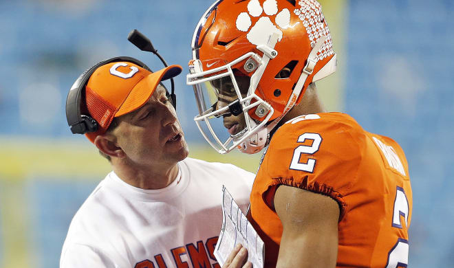 Dabo Swinney and Brandon Streeter had communication with Kelly Bryant about his position on the depth chart on Sunday.