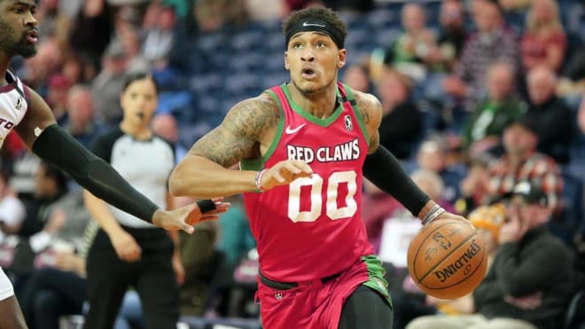 Bryce Brown (00) made a splash with the Maine Red Claws in his first professional season. 
