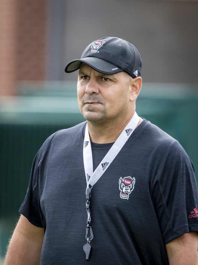 NC State Wolfpack football defensive coordinator Tony Gibson