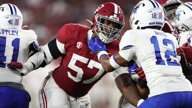 Alabama offensive lineman Elijah Pritchett. Photo | Alabama Athletics 