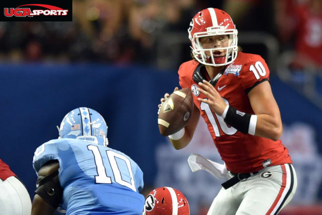 Keeping Jacob Eason (above) and Jake Fromm upright now even more paramount for UGA.