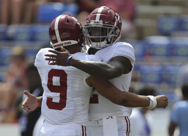 Saban, Sarkisian check on QB commit, Drake Maye, at basketball game