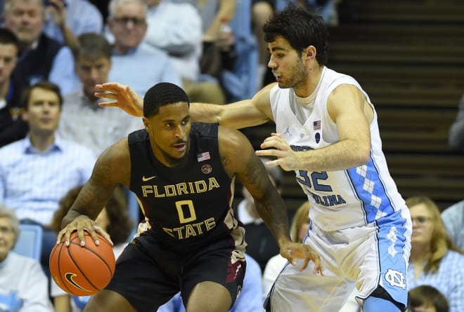 Luke Maye didn't have to score much for UNC on Saturday, but the sophomore was asked to rebound, and he did just that.