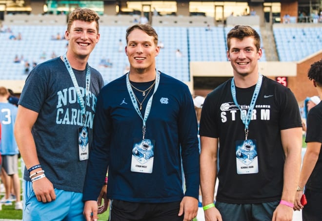 THI looks at the credentials Ethan West (middle) brings to UNC plus what he, Mack Brown and Deana King have to say.