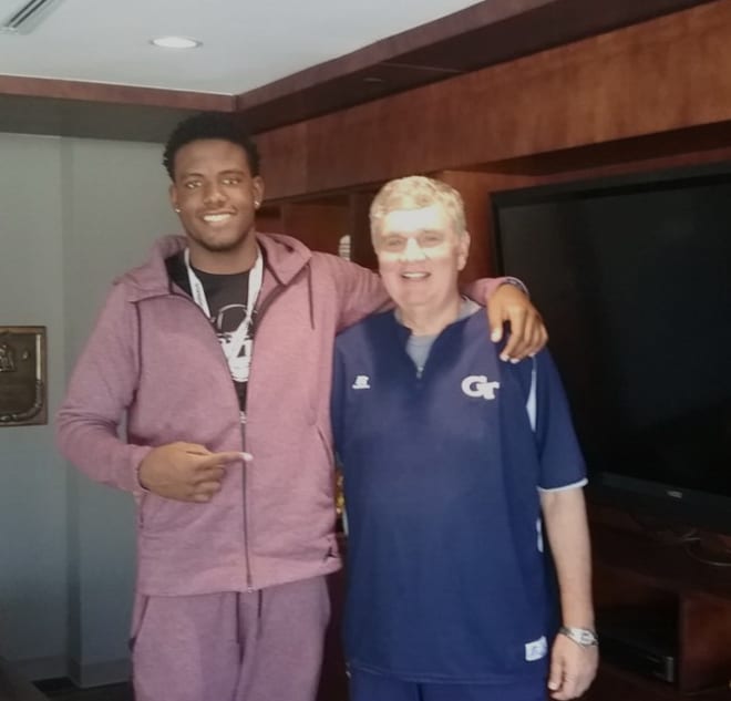 Fulwider even got a smile out of coach Johnson during his visit