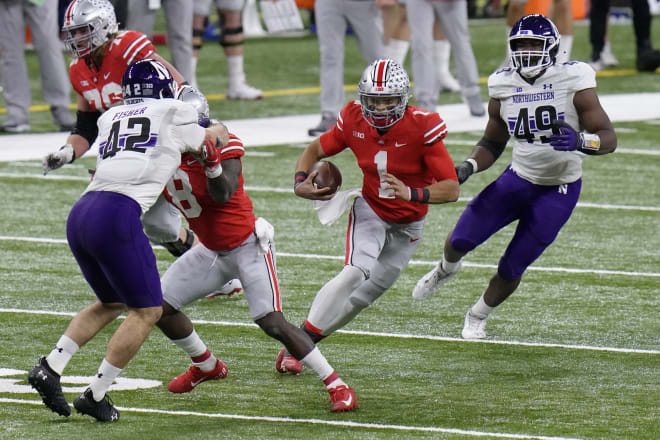 In their last meeting, Ohio State beat Northwestern 22-10 for the 2020 Big Ten title.