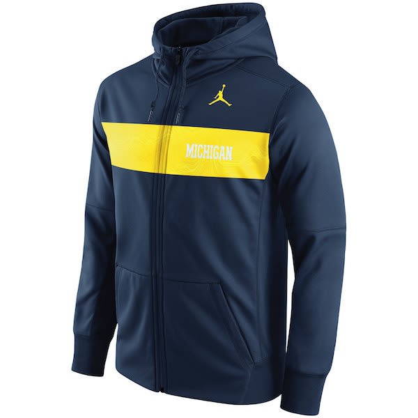 michigan jordan windbreaker