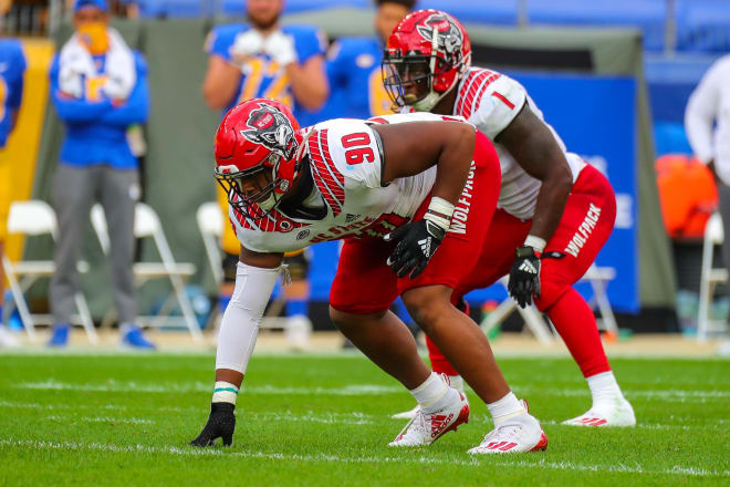 NC State Wolfpack football defensive end Savion Jackson