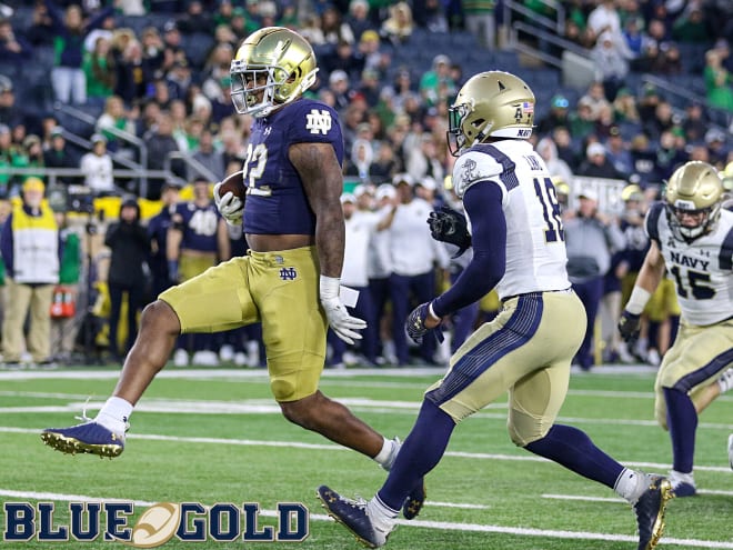 Notre Dame Fighting Irish football Logan Diggs 