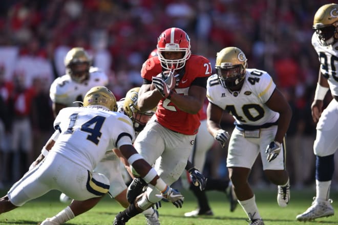 Nick Chubb and the Bulldogs now wait to see what bowl they will play in.