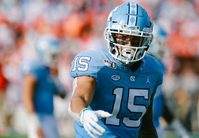Corrales has 80 receptions and 12 touchdowns as a Tar Heel.