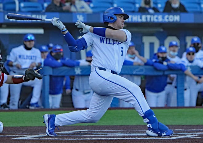 T.J. Collett blasted three home runs in the second game of Sunday's doubleheader against Alabama.