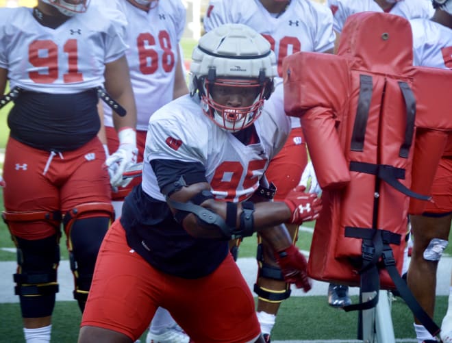 Wisconsin nose tackle Keeanu Benton (95) could be primed for a huge 2021.