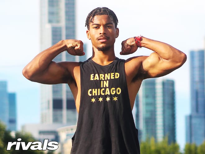 Chicago linebacker Sebastian Cheeks holds a Michigan Wolverines football recruiting offer from Jim Harbaugh.