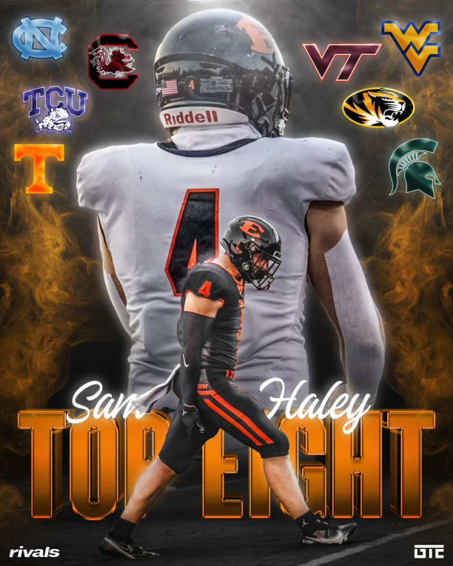 In-state 2025 linebacker Sam Haley recently announced his final eight
