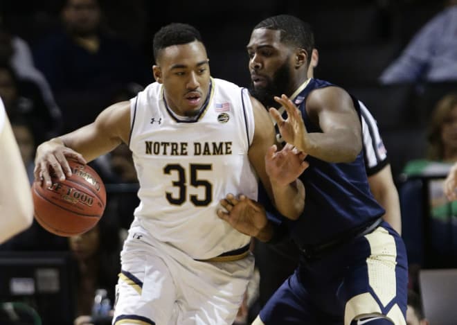 Senior forward Bonzie Colson scored a team-high 19 points and grabbed six rebounds to help the Irish defeat Pittsburgh 67-64.