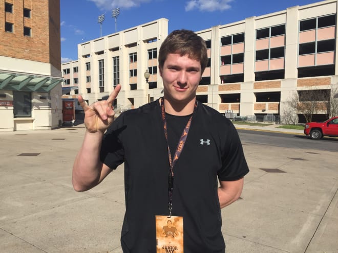 Major Tennison took in the Texas Junior Day on Saturday and remains committed to the Longhorns. 
